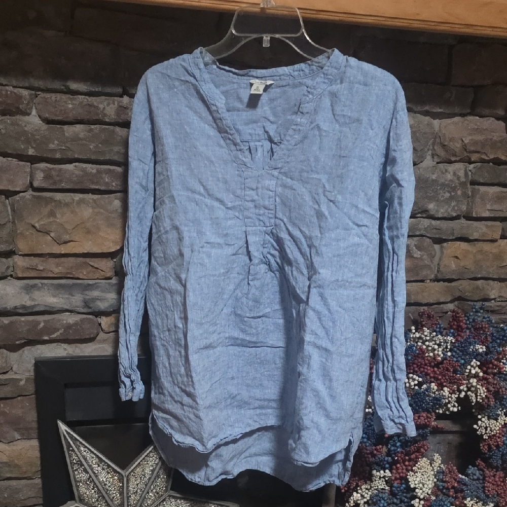 L.L. Bean Linen Top Sz XL Petite